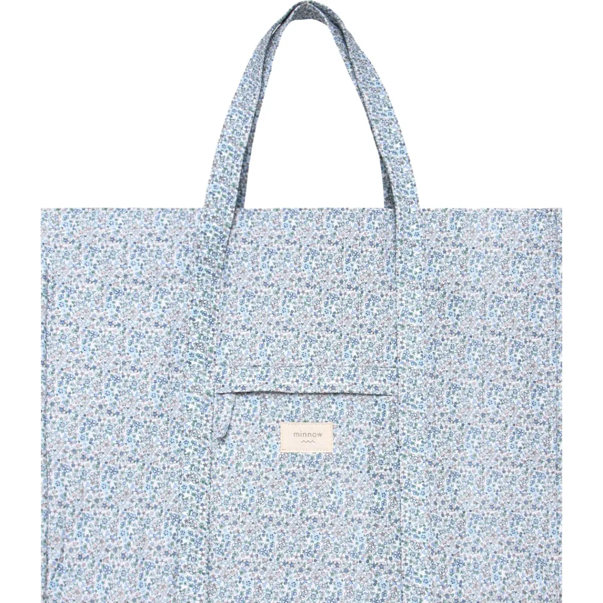minnow Overnighter Tote Slate Floral Outlet