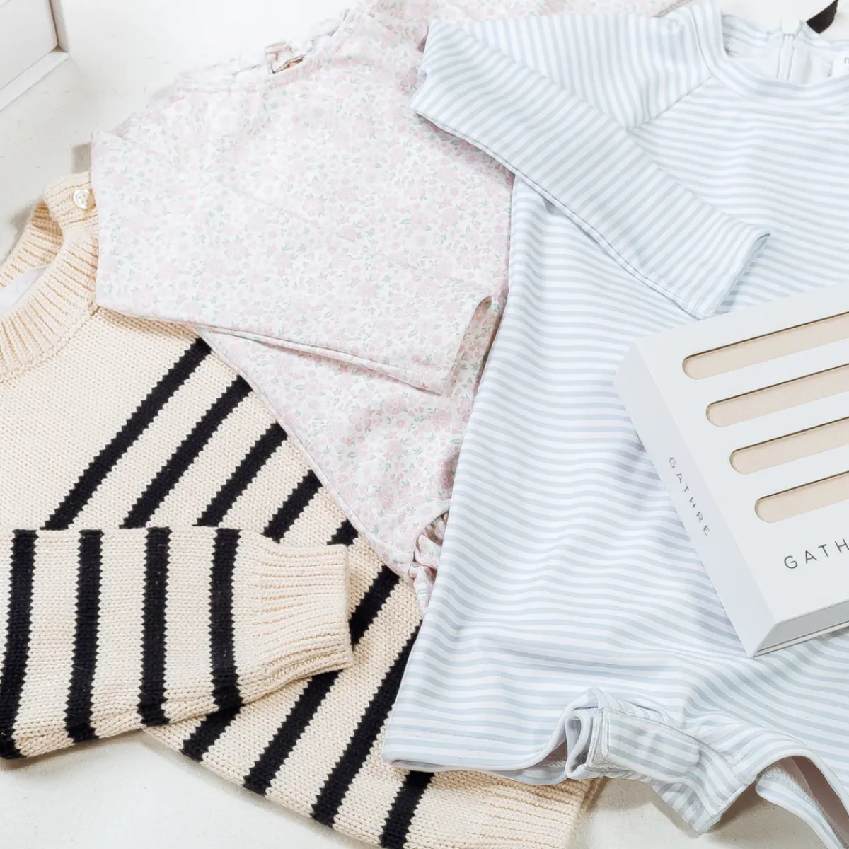 minnow Travel Day Bundle | Swim Breton Stripe Hot