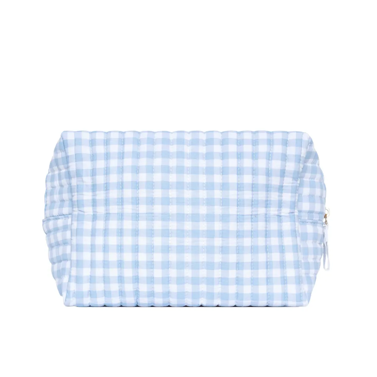 minnow Travel Pouch Oasis Blue Gingham Hot