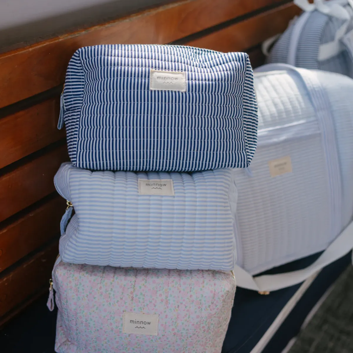 minnow Travel Pouch Navy Stripe Best