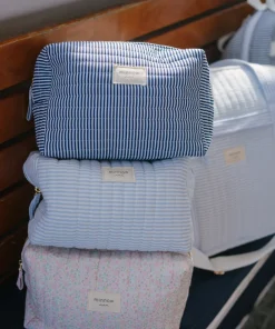 minnow Travel Pouch Navy Stripe Fashion