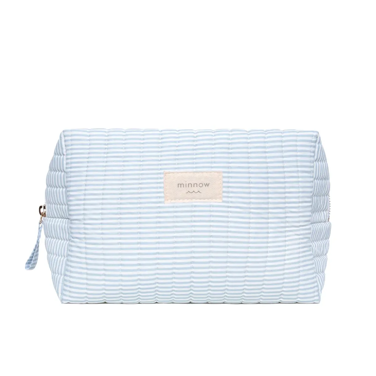minnow Travel Pouch Powder Blue Stripe Hot