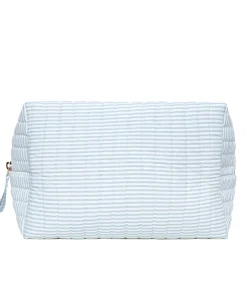 minnow Travel Pouch Powder Blue Stripe Hot