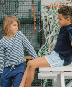 minnow Unisex Boatneck Tee Breton Stripe Fashion