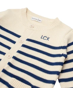 minnow Unisex Cardigan Breton Stripe Knit Fashion