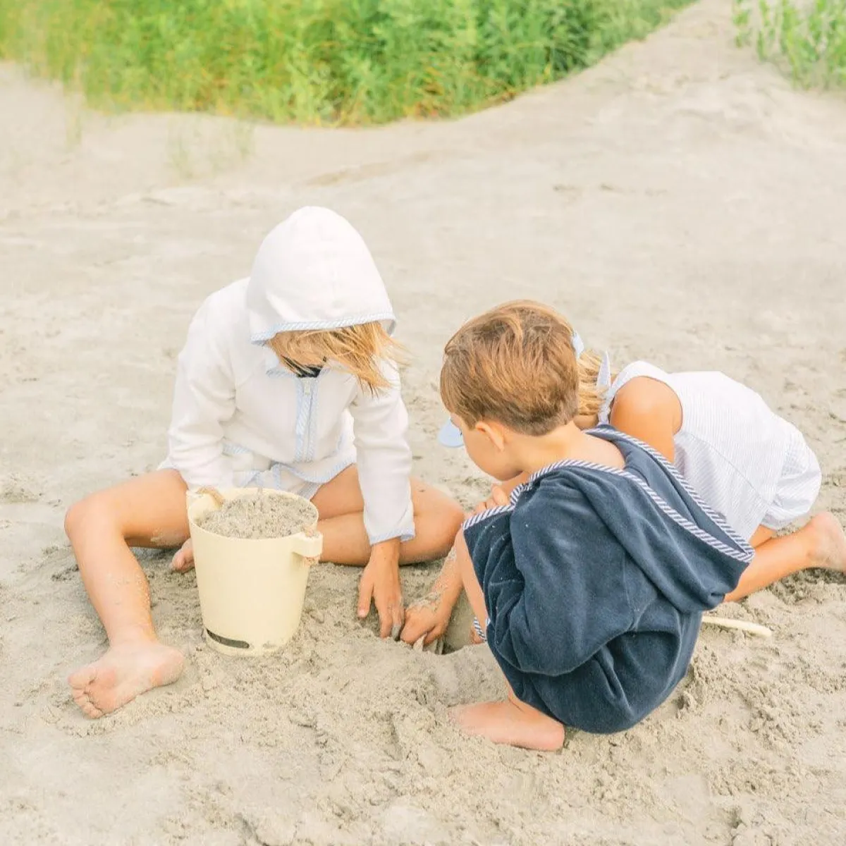 minnow Unisex French Terry Hooded Zipper Coverup | Swim White Best