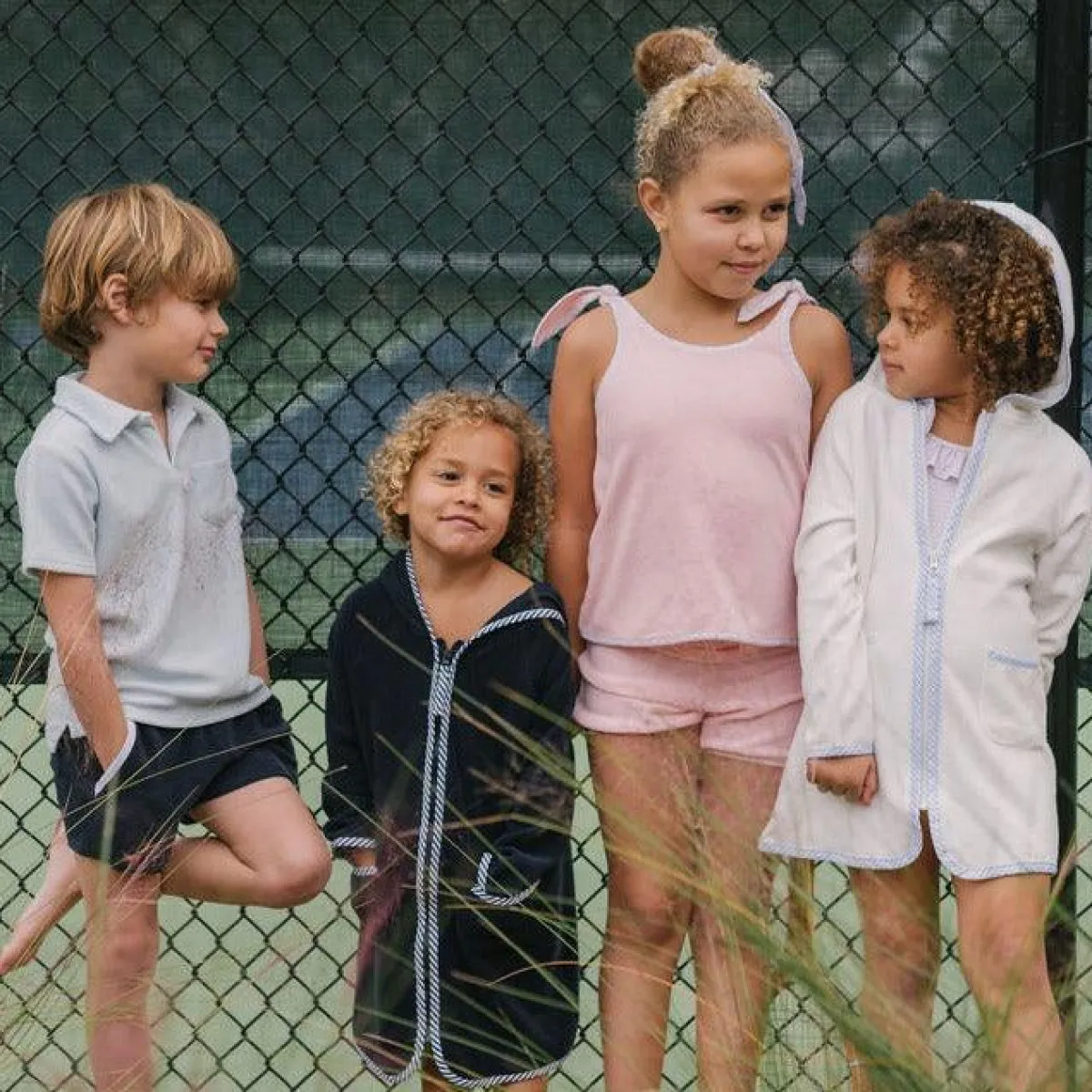 minnow Unisex French Terry Hooded Zipper Coverup | Swim White Best