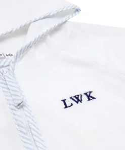 minnow Unisex French Terry Hooded Zipper Coverup | Swim White Outlet