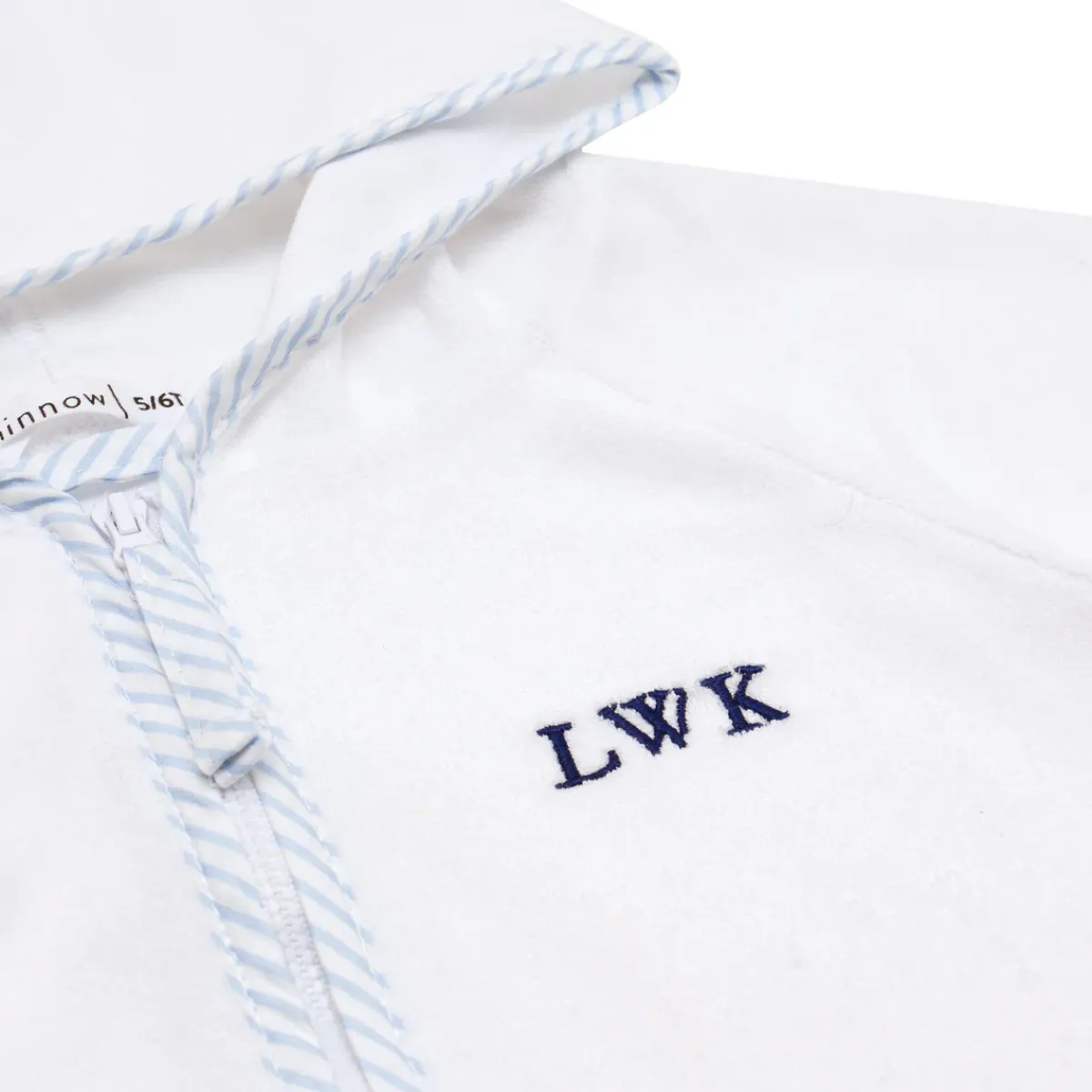 minnow Unisex French Terry Hooded Zipper Coverup | Swim White Outlet