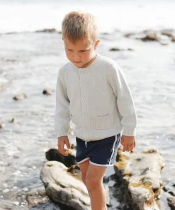 minnow Unisex Knit Cardigan Light Blue Hot