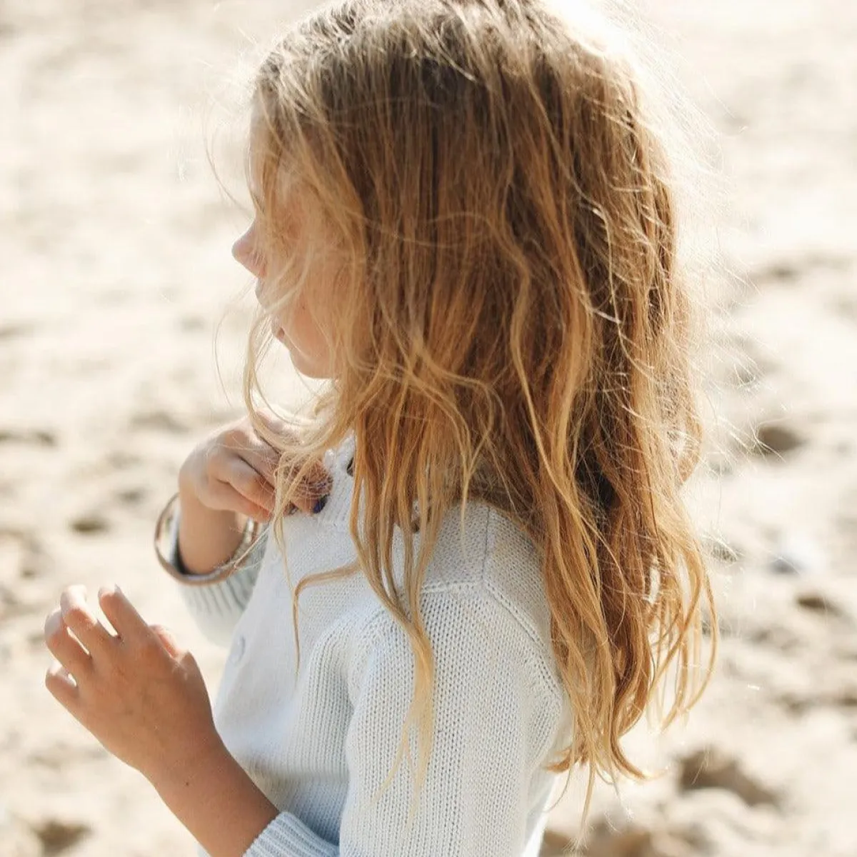 minnow Unisex Knit Cardigan Light Blue Fashion