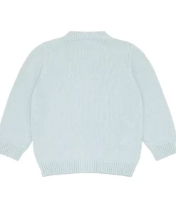 minnow Unisex Knit Cardigan Light Blue Fashion