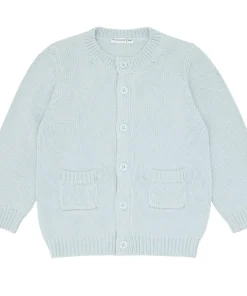 minnow Unisex Knit Cardigan Light Blue Clearance