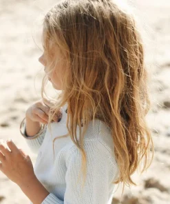 minnow Unisex Knit Cardigan Light Blue Hot