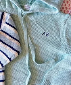 minnow Unisex Knit Hoodie Sage Online