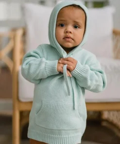 minnow Unisex Knit Hoodie Sage Best