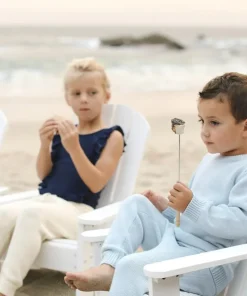 minnow Unisex Knit Pant Light Blue Fashion