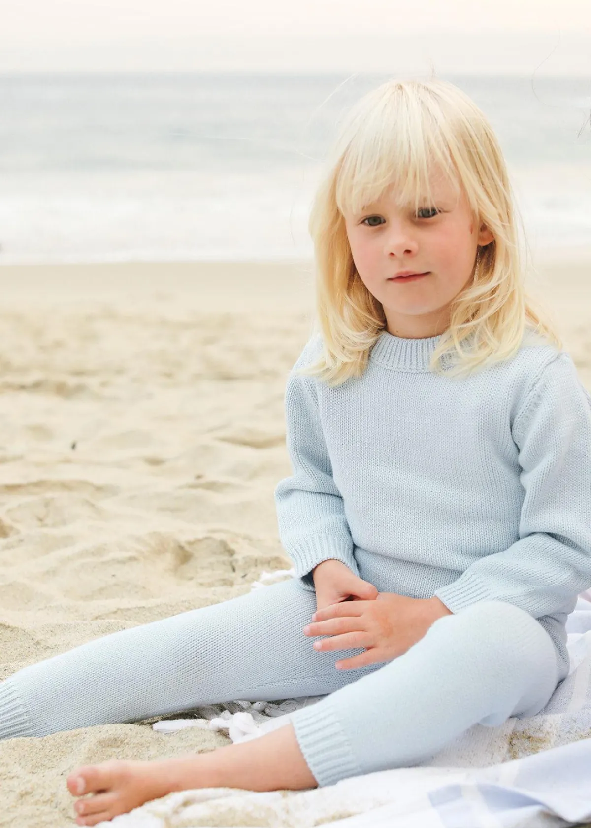 minnow Unisex Knit Pant Light Blue Hot