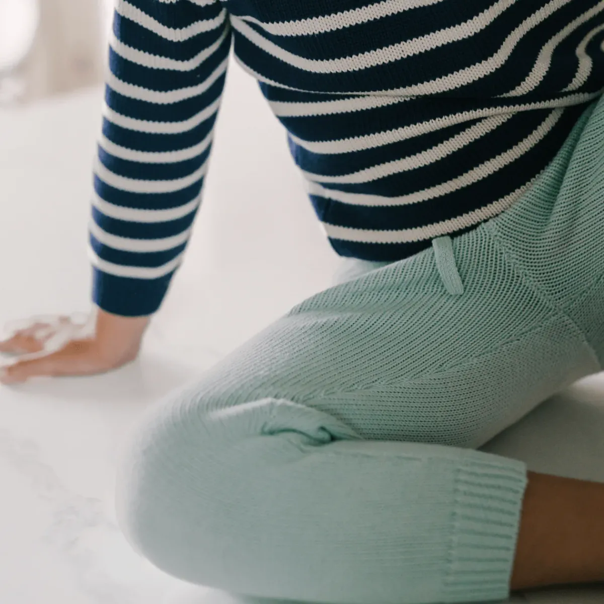 minnow Unisex Knit Pant Sage Fashion