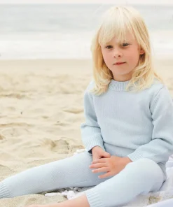 minnow Unisex Knit Pant Light Blue Sale