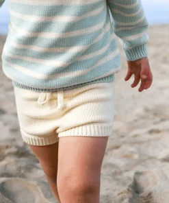 minnow Unisex Knit Short Cream New