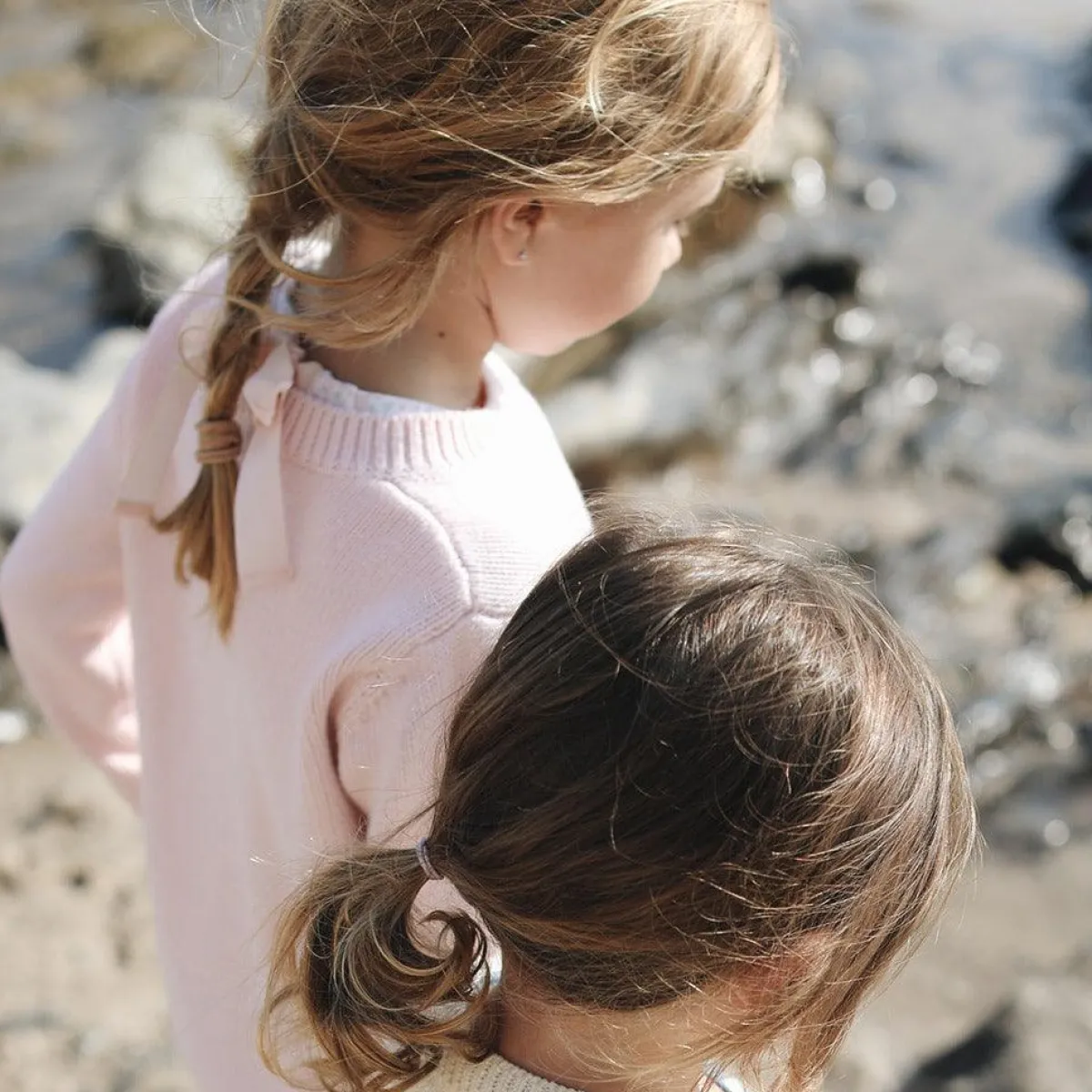 minnow Unisex Knit Sweater Soft Pink Discount