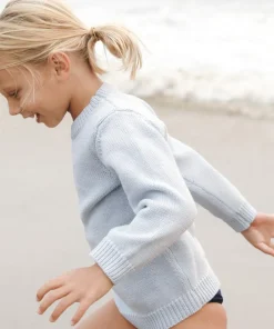 minnow Unisex Knit Sweater Light Blue Online