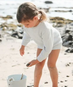 minnow Unisex Knit Sweater Light Blue Sale