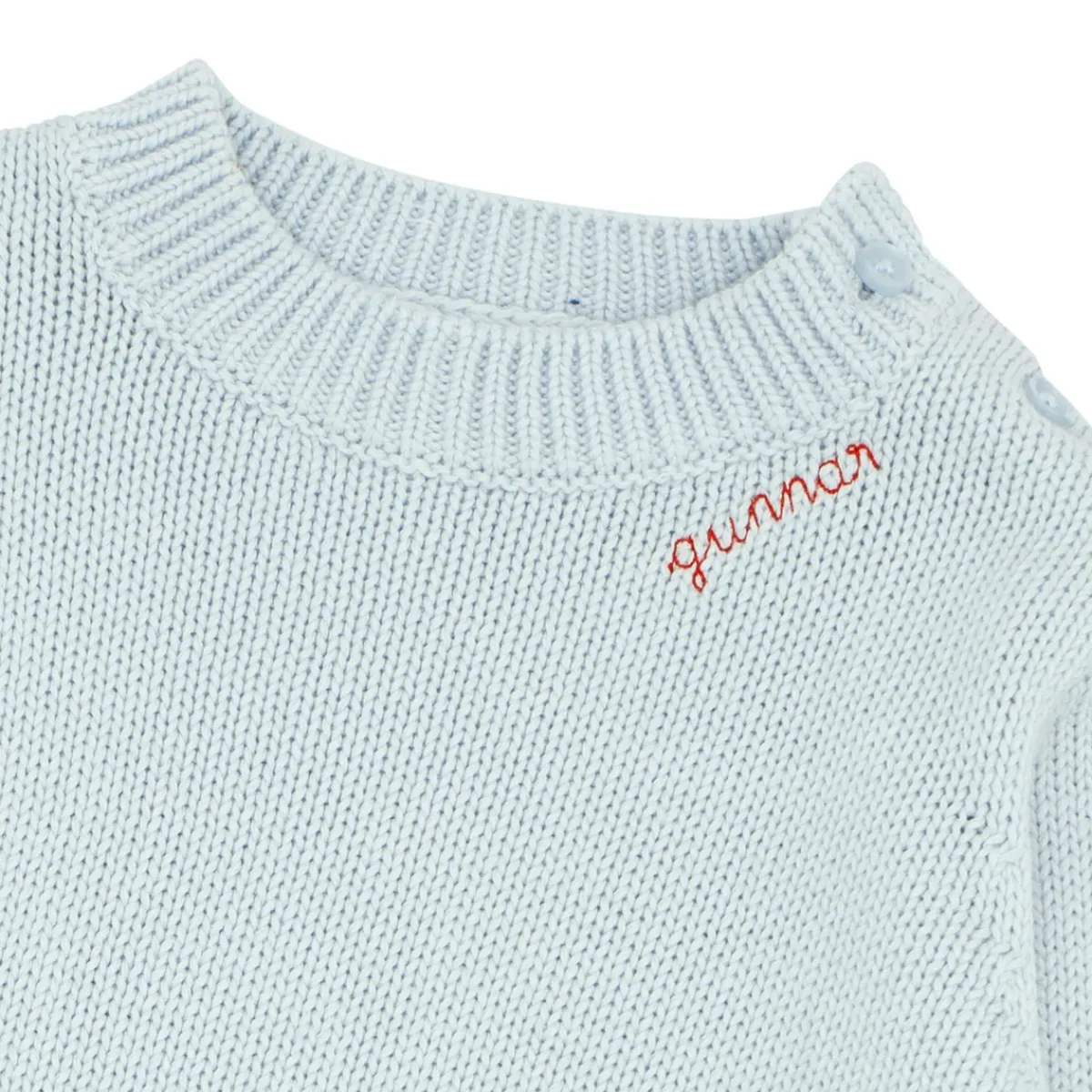 minnow Unisex Knit Sweater Light Blue Sale