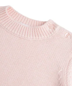 minnow Unisex Knit Sweater Soft Pink Clearance