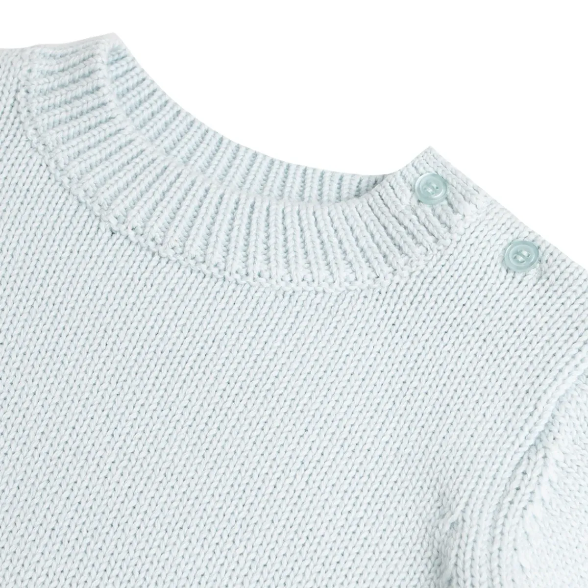 minnow Unisex Knit Sweater Light Blue Clearance