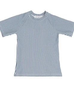 minnow Unisex Navy Stripe Short Sleeve Rashguard Hot