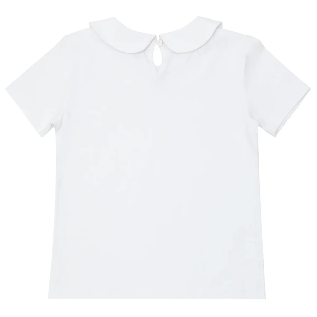 minnow Unisex Peter Pan Collar Shirt White Discount