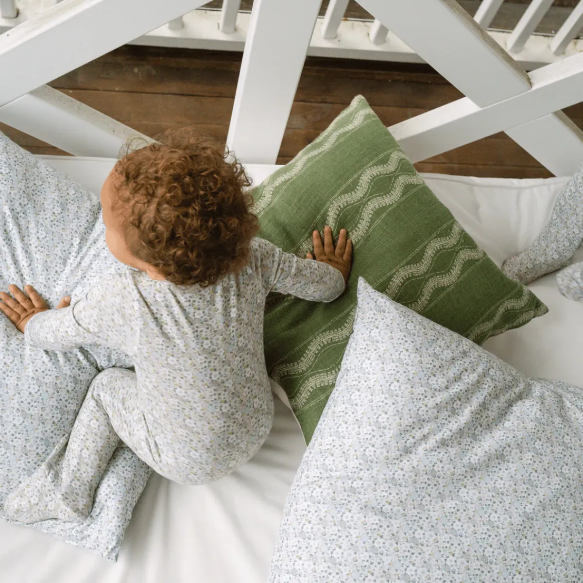 minnow Unisex Pima Baby Footie Sea Marsh Floral Fashion