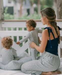 minnow Unisex Pima Baby Footie Sea Marsh Floral Fashion