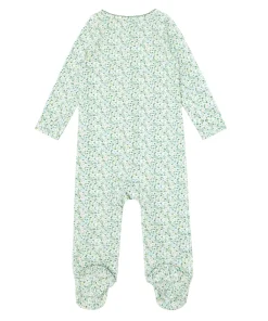 minnow Unisex Pima Baby Footie Sea Marsh Floral Fashion