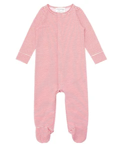 minnow Unisex Pima Footie Red Stripe Online