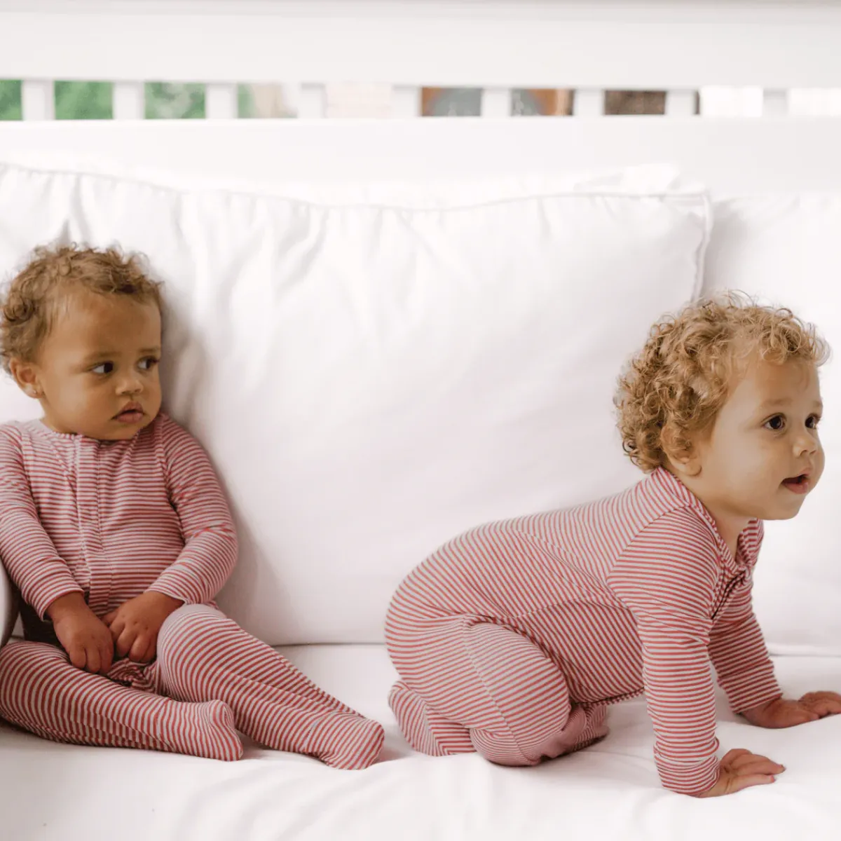 minnow Unisex Pima Footie Red Stripe Online