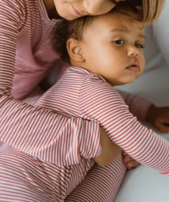 minnow Unisex Pima Footie Red Stripe Sale