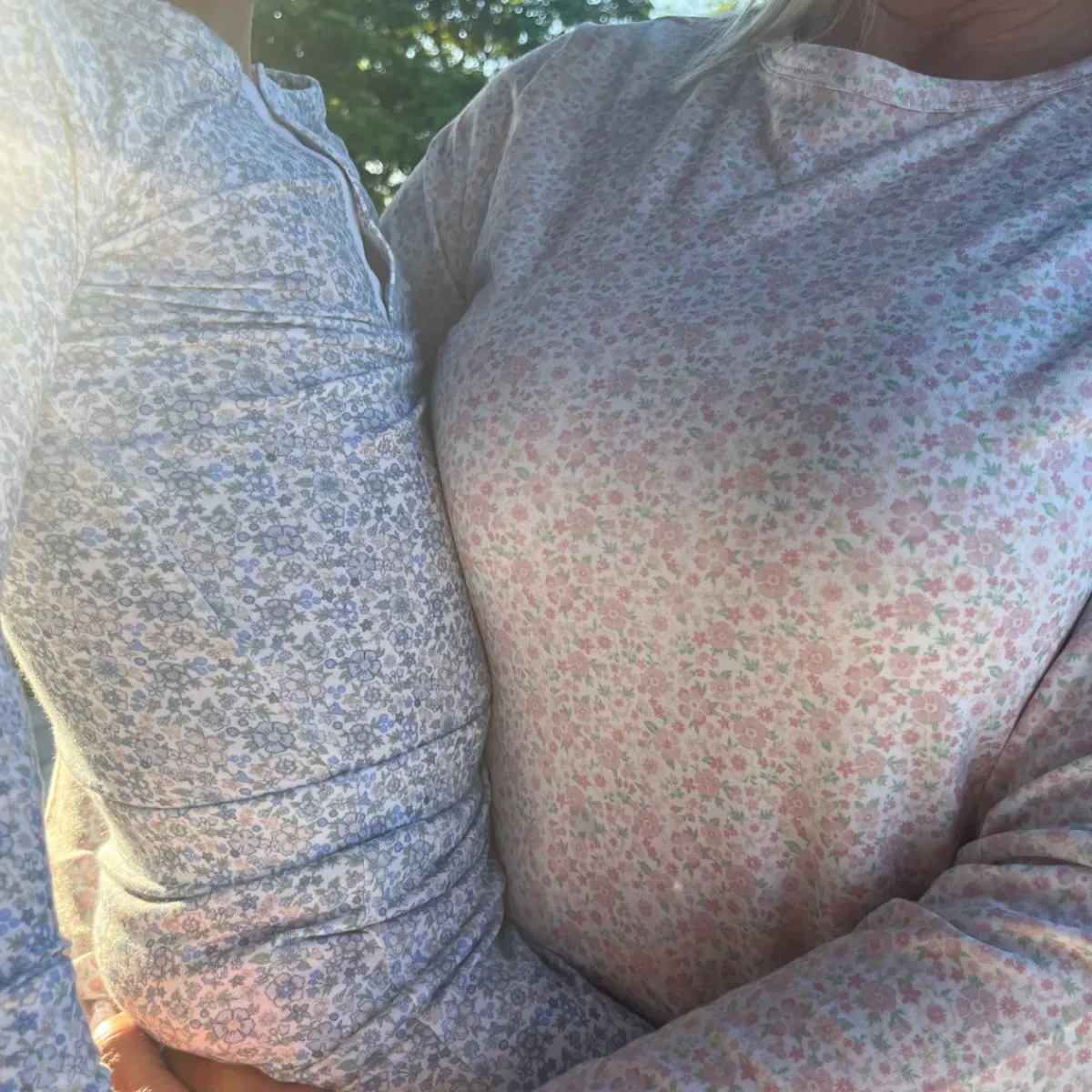 minnow Unisex Pima Pajama Set Slate Floral Best