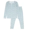 minnow Unisex Pima Pajama Set Slate Floral Online