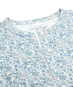 minnow Unisex Pima Pajama Set Slate Floral Online