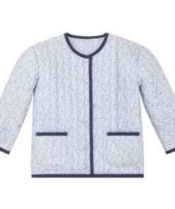 minnow Unisex Quilted Jacket Slate Floral Online