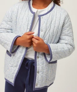 minnow Unisex Quilted Jacket Slate Floral Online