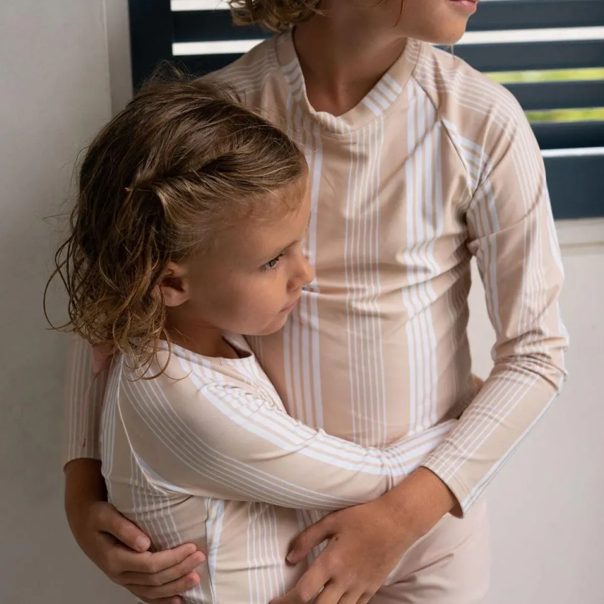 minnow Unisex Rashguard Cafe Stripe Discount