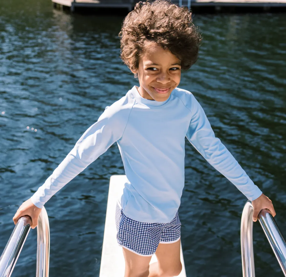 minnow Unisex Rashguard Freshwater Blue Online