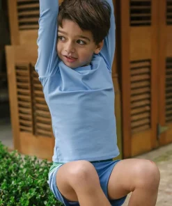 minnow Unisex Rashguard Peri Blue New