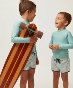 minnow Unisex Rashguard Sea Blue New