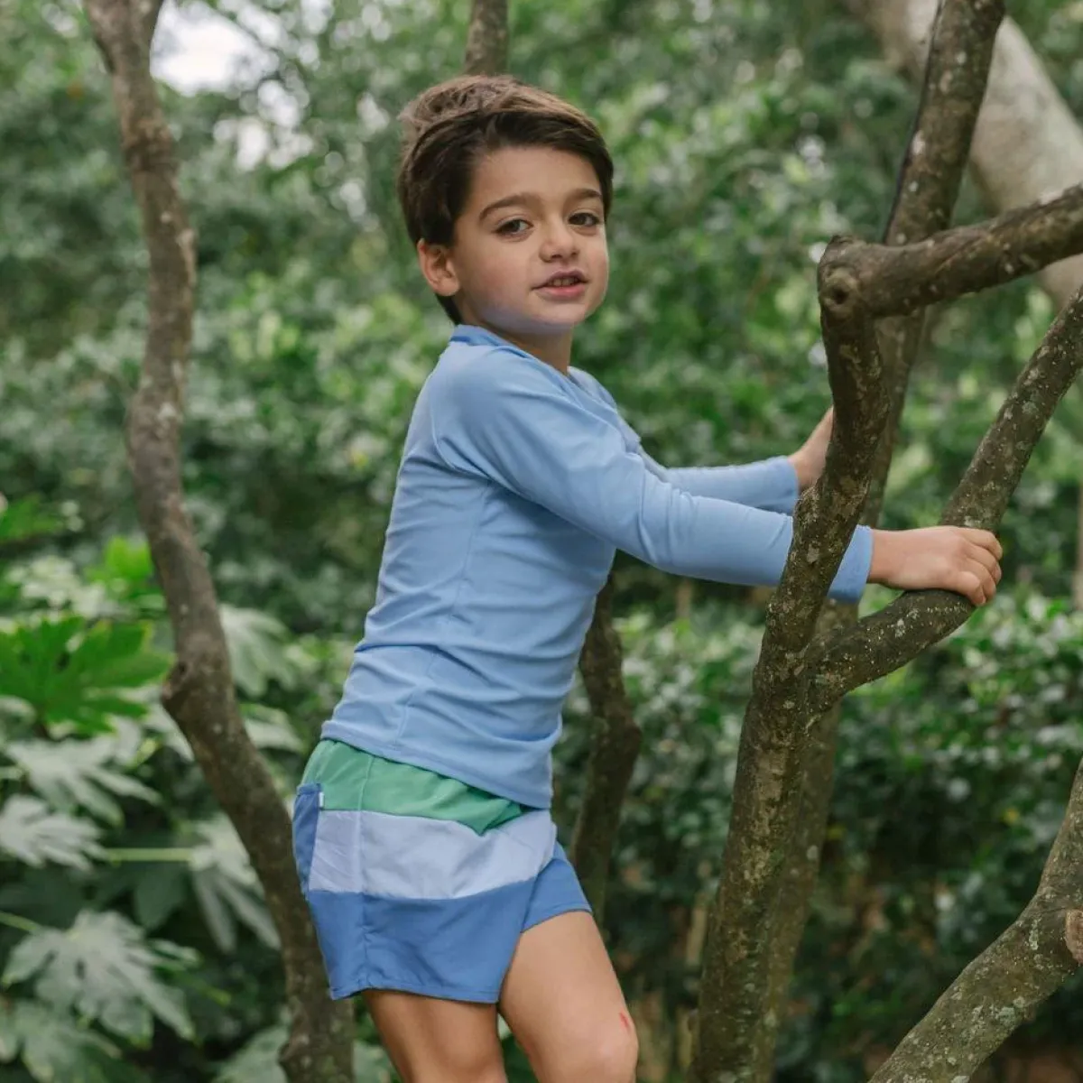 minnow Unisex Rashguard Peri Blue Clearance