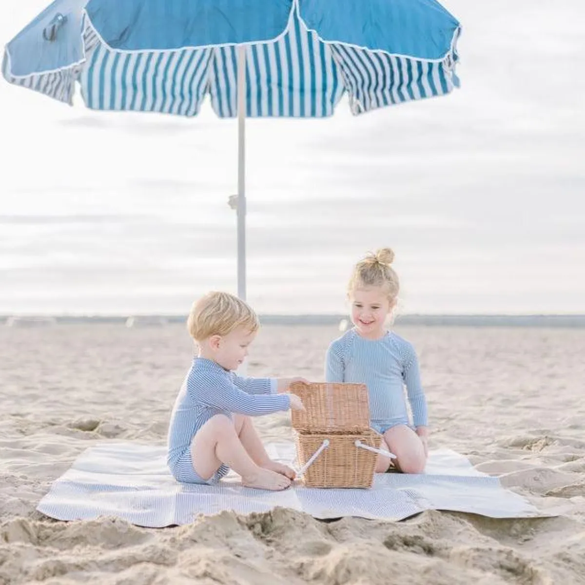 minnow Unisex Rashguard One Piece Navy Stripe Best